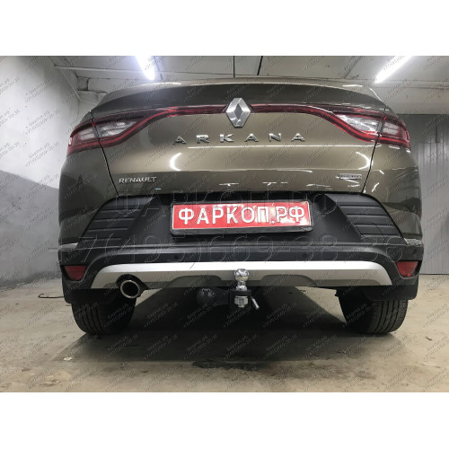 RAR-19-991122.00 PT GROUP Фаркоп на Renault Arkana 2019-2022 без подрезки бампера. Тип шара: E (легкосъемный шар под квадрат). Нагрузки: 1500/75 кг, масса фаркопа 18,4 кг (без электрики в комплекте)