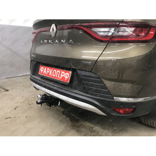 RAR-19-991122.00 PT GROUP Фаркоп на Renault Arkana 2019-2022 без подрезки бампера. Тип шара: E (легкосъемный шар под квадрат). Нагрузки: 1500/75 кг, масса фаркопа 18,4 кг (без электрики в комплекте)