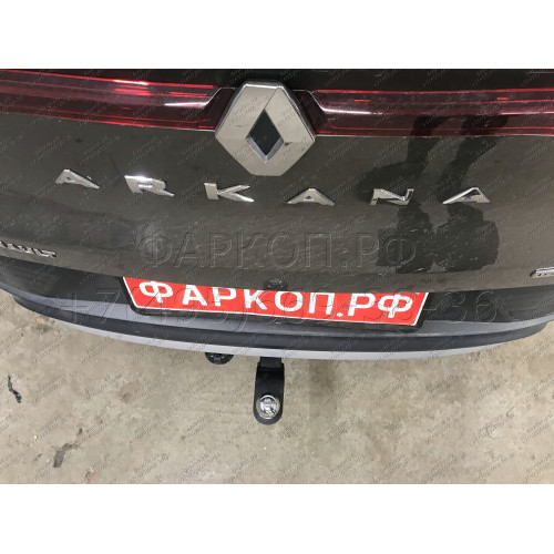 RAR-19-991122.00 PT GROUP Фаркоп на Renault Arkana 2019-2022 без подрезки бампера. Тип шара: E (легкосъемный шар под квадрат). Нагрузки: 1500/75 кг, масса фаркопа 18,4 кг (без электрики в комплекте)