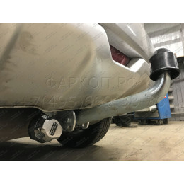 R092A GALIA Полностью оцинкованный фаркоп на Renault Koleos 2008-2016. Подрозетник убирается за бампер. Тип шара: A. Без выреза бампера. Нагрузки: 2000/100 кг, ма