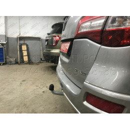 R092A GALIA Полностью оцинкованный фаркоп на Renault Koleos 2008-2016. Подрозетник убирается за бампер. Тип шара: A. Без выреза бампера. Нагрузки: 2000/100 кг, ма