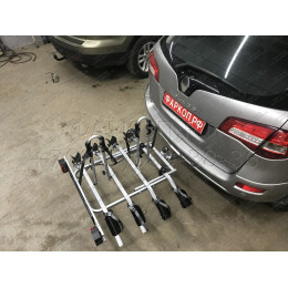 R092A GALIA Полностью оцинкованный фаркоп на Renault Koleos 2008-2016. Подрозетник убирается за бампер. Тип шара: A. Без выреза бампера. Нагрузки: 2000/100 кг, ма