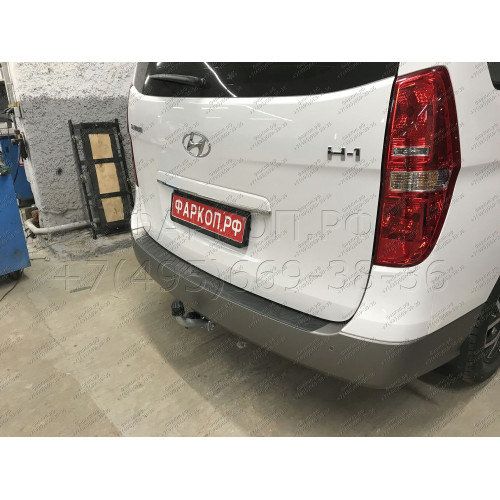 H077A GALIA Полностью оцинкованный фаркоп на Hyundai Starex 2008-2018, 2018-2023, Hyundai H1 2008-2018, 2018-2023. Тип шара: A. Установка без снятия и выреза бампера. Нагрузки: 2300/100 кг, масса фаркопа 24,22 кг