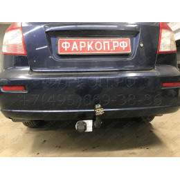 SZ 10 AVTOS Фаркоп на Suzuki SX4 седан 2006-2013 без подрезки бампера. Тип шара: A. Нагрузки: 1200/75 кг, масса фаркопа 19 кг (без электрики в комплекте)