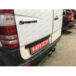 MB 06 AVTOS Фаркоп на Mercedes Sprinter одинарные колеса, без ступеньки, база 3250 мм / 4325 мм 2006-2019, 2019-. Требуется подрезка бампера. Тип шара: F. Нагрузки: 3500/140
