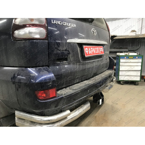 3011-E ORIS Фаркоп на Toyota Land Cruiser Prado 120 2002-2009, Toyota Land Cruiser Prado 150 2009-2023, Lexus GX470 2003-2009, Lexus GX460 2009-2023. Необходима подрезка бампера. Тип шара: E. Нагрузки: 2500/100 кг, масса фаркопа 11,5 кг (без электрики в к