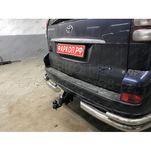 3011-E ORIS Фаркоп на Toyota Land Cruiser Prado 120 2002-2009, Toyota Land Cruiser Prado 150 2009-2023, Lexus GX470 2003-2009, Lexus GX460 2009-2023. Необходима подрезка бампера. Тип шара: E. Нагрузки: 2500/100 кг, масса фаркопа 11,5 кг (без электрики в к