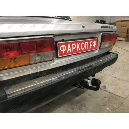 VAZ-35 AVTOS Фаркоп на ВАЗ 2105, 2107 1980-2010 без снятия и подрезки бампера. Тип шара: A. Нагрузки: 800/50 кг, масса фаркопа 11,9 кг (без электрики в комплекте)