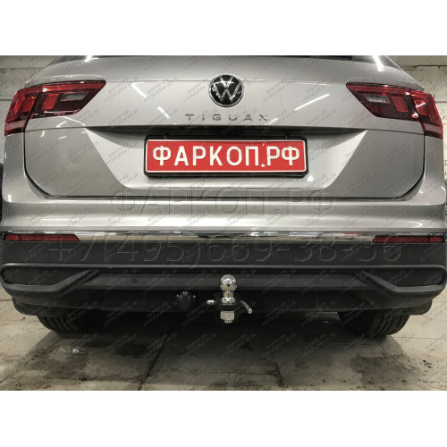 SKQ-17-991122.00 PT GROUP Фаркоп на Volkswagen Tiguan 2008-2017, 2017-2024 (без подрезки бампера), Skoda Kodiaq 2017-2023, 2023- (требуется подрезка бампера), Skoda Karoq 2019- (требуется подрезка бампера). Тип шара: E (легкосъемный шар под квадрат). Нагр