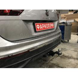 SKQ-17-991122.00 PT GROUP Фаркоп на Volkswagen Tiguan 2008-2017, 2017-2024 (без подрезки бампера), Skoda Kodiaq 2017-2023, 2023- (требуется подрезка бампера), Skoda Karoq 2019- (требуется подр