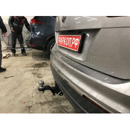 SKQ-17-991122.00 PT GROUP Фаркоп на Volkswagen Tiguan 2008-2017, 2017-2024 (без подрезки бампера), Skoda Kodiaq 2017-2023, 2023- (требуется подрезка бампера), Skoda Karoq 2019- (требуется подр