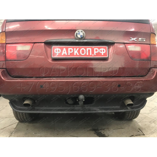 BM 01 AVTOS Фаркоп на BMW X5 E53 2000-2007. Необходима подрезка бампера. Тип шара: A. Нагрузки: 2500/100 кг, масса фаркопа 20,5 кг (без электрики в комплекте)