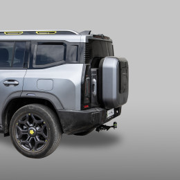 J203-E Лидер-плюс ТСУ для Jetour T2 2024- без выреза бампера. Тип шара: E. Нагрузки: 1200/50 кг, масса фаркопа 16,7 кг (без электрики в комплекте)