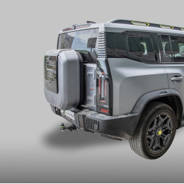 J203-E Лидер-плюс ТСУ для Jetour T2 2024- без выреза бампера. Тип шара: E. Нагрузки: 1200/50 кг, масса фаркопа 16,7 кг (без электрики в комплекте)