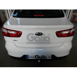 K037C GALIA Полностью оцинкованный фаркоп на Kia Rio III хетчбек/седан 2011-2017. Тип шара: C (горизонтальный съемный). Установка без снятия и выреза бампе