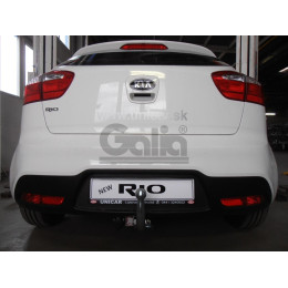 K037C GALIA Полностью оцинкованный фаркоп на Kia Rio III хетчбек/седан 2011-2017. Тип шара: C (горизонтальный съемный). Установка без снятия и выреза бампе