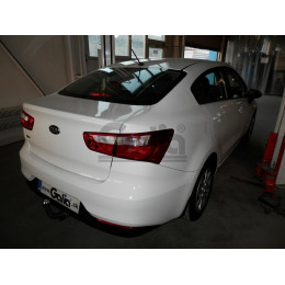 K037C GALIA Полностью оцинкованный фаркоп на Kia Rio III хетчбек/седан 2011-2017. Тип шара: C (горизонтальный съемный). Установка без снятия и выреза бампе