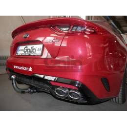 K045A GALIA Полностью оцинкованный фаркоп на Kia Stinger 2017-2023. Тип шара: A. Невидимый вырез бампера. Нагрузки: 1500/75 кг, масса фаркопа 18,02 кг
