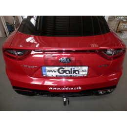 K045A GALIA Полностью оцинкованный фаркоп на Kia Stinger 2017-2023. Тип шара: A. Невидимый вырез бампера. Нагрузки: 1500/75 кг, масса фаркопа 18,02 кг