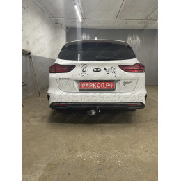 K125-A Лидер-плюс ТСУ для Kia Ceed универсал 2019-, Kia Proceed 2019- без снятия и выреза бампера. Нагрузки: 1200/75 кг, масса фаркопа 18,7 кг (без электрики в компл