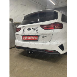 K125-A Лидер-плюс ТСУ для Kia Ceed универсал 2019-, Kia Proceed 2019- без снятия и выреза бампера. Нагрузки: 1200/75 кг, масса фаркопа 18,7 кг (без электрики в компл