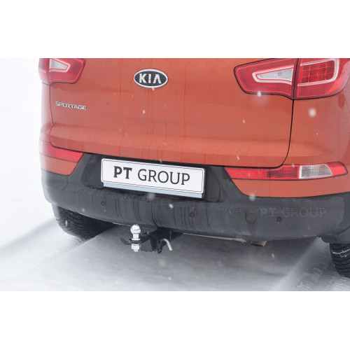 KSG-10-991122.00 PT GROUP Фаркоп на Kia Sportage 3 2010-2016 без подрезки бампера. Тип шара: E (легкосъемный шар под квадрат). Нагрузки: 2800/80 кг, масса фаркопа 17,1 кг (без электрики в комплекте)