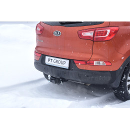 KSG-10-991122.00 PT GROUP Фаркоп на Kia Sportage 3 2010-2016 без подрезки бампера. Тип шара: E (легкосъемный шар под квадрат). Нагрузки: 2800/80 кг, масса фаркопа 17,1 кг (