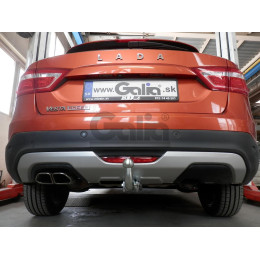 L025A GALIA Полностью оцинкованный фаркоп на Lada Vesta седан/универсал (установка без выреза бампера), в т.ч. SW Cross 2015-2022 (установка с подрезкой бампер