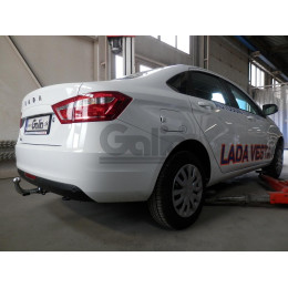 L025A GALIA Полностью оцинкованный фаркоп на Lada Vesta седан/универсал (установка без выреза бампера), в т.ч. SW Cross 2015-2022 (установка с подрезкой бампер
