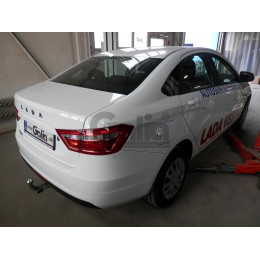 L025A GALIA Полностью оцинкованный фаркоп на Lada Vesta седан/универсал (установка без выреза бампера), в т.ч. SW Cross 2015-2022 (установка с подрезкой бампер
