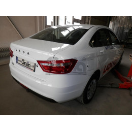 L025A GALIA Полностью оцинкованный фаркоп на Lada Vesta седан/универсал (установка без выреза бампера), в т.ч. SW Cross 2015-2022 (установка с подрезкой бампер
