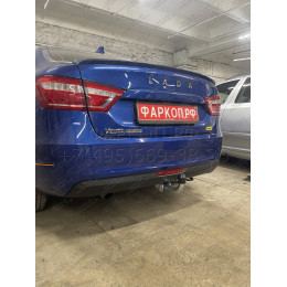 L025A GALIA Полностью оцинкованный фаркоп на Lada Vesta седан/универсал (установка без выреза бампера), в т.ч. SW Cross 2015-2022 (установка с подрезкой бампер