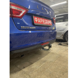 L025A GALIA Полностью оцинкованный фаркоп на Lada Vesta седан/универсал (установка без выреза бампера), в т.ч. SW Cross 2015-2022 (установка с подрезкой бампер