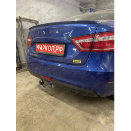 L025A GALIA Полностью оцинкованный фаркоп на Lada Vesta седан/универсал (установка без выреза бампера), в т.ч. SW Cross 2015-2022 (установка с подрезкой бампер