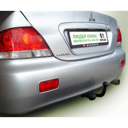 M101-A Лидер-плюс ТСУ для Mitsubishi Lancer IX (седан, хетчбек, универсал) 2003-2007 без снятия и выреза бампера. Нагрузки: 1200/75 кг, масса фаркопа 10,2 кг (без эле