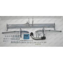 M127A GALIA Полностью оцинкованный фаркоп на Mercedes GLK-Class x204 2008-2015. Подрозетник убирается за бампер. Тип шара: A. Невидимый вырез бампера. Нагрузки: 2