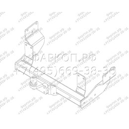 MB 03 AVTOS Фаркоп на Mercedes Viano w638 1996-2003, Mercedes Vito w638 1996-2003 без подрезки бампера. Тип шара: A. Нагрузки: 2000/100 кг, масса фаркопа 23 кг (без электрики в комп