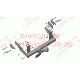 MB 03 AVTOS Фаркоп на Mercedes Viano w638 1996-2003, Mercedes Vito w638 1996-2003 без подрезки бампера. Тип шара: A. Нагрузки: 2000/100 кг, масса фаркопа 23 кг (без электрики в комп