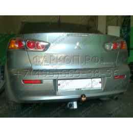 MI 19 AVTOS Фаркоп на Mitsubishi Lancer седан 2007-2012 без подрезки бампера. Тип шара: A. Нагрузки: 750/50 кг, масса фаркопа 15 кг (без электрики в комплекте)