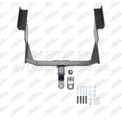 H.M16.E HALTY Фаркоп на Mitsubishi Delica 3 поколение 1986-1999 без подрезки бампера. Тип шара: E. Нагрузки: 750/75 кг, масса фаркопа 21,4 кг