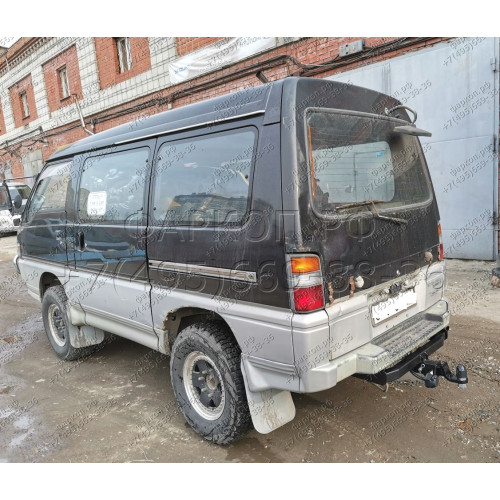 H.M16.E HALTY Фаркоп на Mitsubishi Delica 3 поколение 1986-1999 без подрезки бампера. Тип шара: E. Нагрузки: 750/75 кг, масса фаркопа 21,4 кг