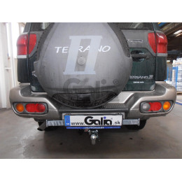 N027A GALIA Полностью оцинкованный фаркоп на Ford Maverick 1993-2000, Nissan Terrano 1993-2002. Тип шара: A. Установка без снятия и выреза бампера. Нагрузки: 3000/120 кг, мас