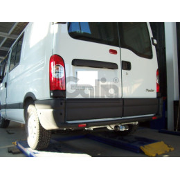 N047A GALIA Полностью оцинкованный фаркоп на Nissan Interstar 1998-2010, Opel Movano A 1999-2010, Renault Master 1998-2010. Тип шара: A. Установка без снятия и выреза бампера. Нагру