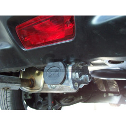 N053A GALIA Полностью оцинкованный фаркоп на Nissan Juke 2WD 2011-2019. Подрозетник убирается за бампер. Шар перекрывает противотуманную фару. Тип шара: A. Н