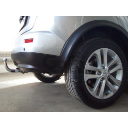 N053A GALIA Полностью оцинкованный фаркоп на Nissan Juke 2WD 2011-2019. Подрозетник убирается за бампер. Шар перекрывает противотуманную фару. Тип шара: A. Н