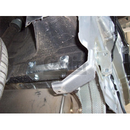 N053A GALIA Полностью оцинкованный фаркоп на Nissan Juke 2WD 2011-2019. Подрозетник убирается за бампер. Шар перекрывает противотуманную фару. Тип шара: A. Н