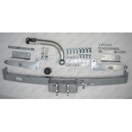 N053A GALIA Полностью оцинкованный фаркоп на Nissan Juke 2WD 2011-2019. Подрозетник убирается за бампер. Шар перекрывает противотуманную фару. Тип шара: A. Н
