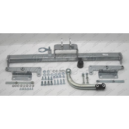N053A GALIA Полностью оцинкованный фаркоп на Nissan Juke 2WD 2011-2019. Подрозетник убирается за бампер. Шар перекрывает противотуманную фару. Тип шара: A. Н