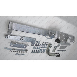 N053A GALIA Полностью оцинкованный фаркоп на Nissan Juke 2WD 2011-2019. Подрозетник убирается за бампер. Шар перекрывает противотуманную фару. Тип шара: A. Н