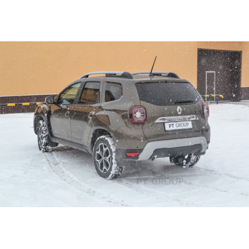 NTE-12-991122.00 PT GROUP Фаркоп на Renault Duster 2010-2021, 2021-2022, Nissan Terrano 2014-2022, Renault Kaptur 2016-2022 без подрезки бампера. Тип шара: E (легкосъемный шар под квадрат). Нагрузки: 1600/75 кг, масса фаркопа 16,8 кг (без электрики в комп